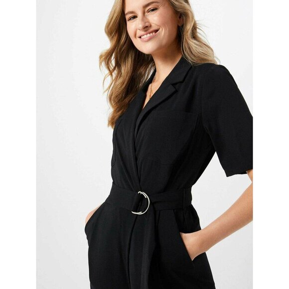MbyM Women's Tori Short Sleeve Belted Jumpsuit In Black Size M $159 - Picture 7 of 9